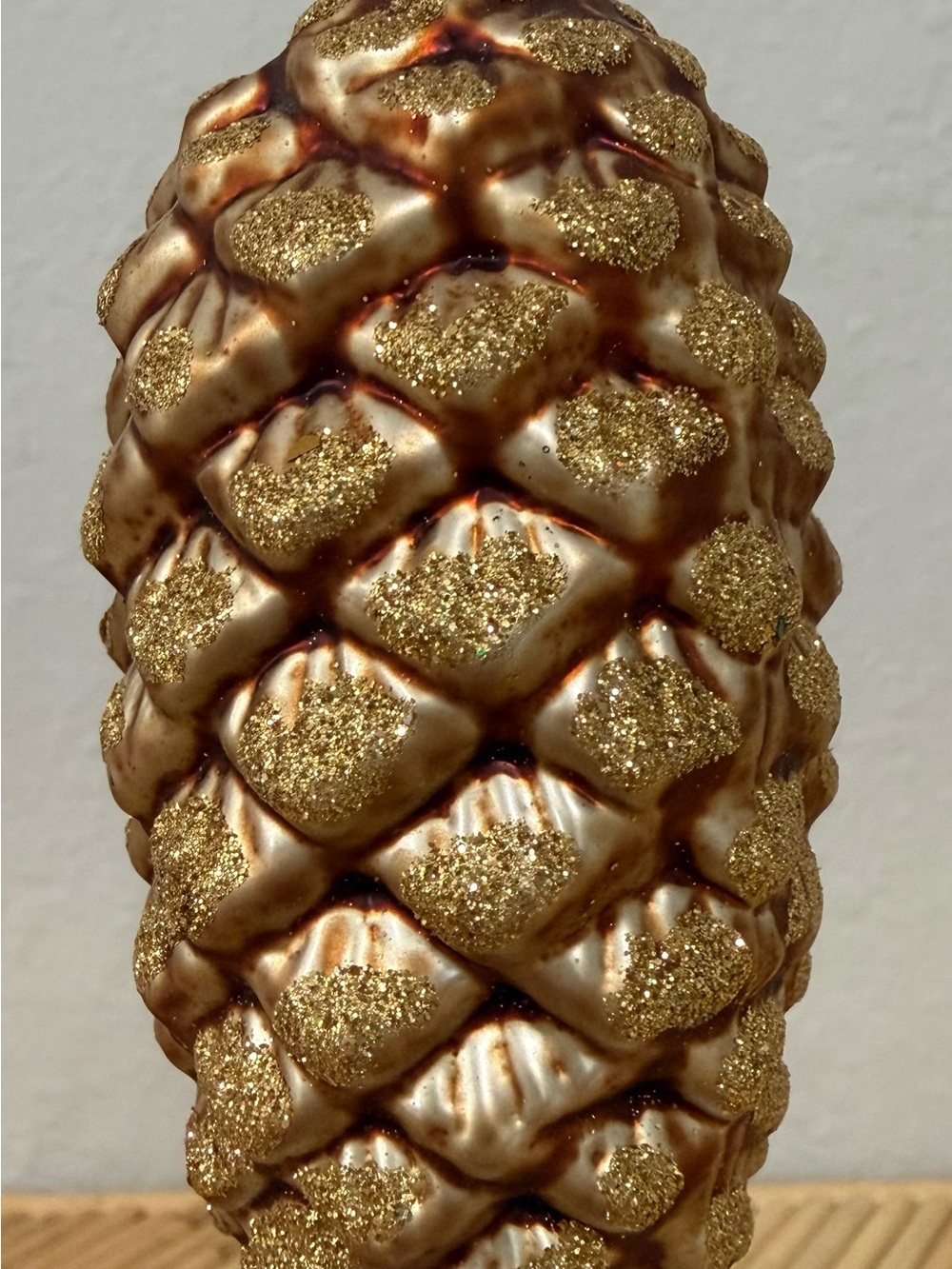 CELEBRATE IT Sparkling Creations Decorated Glass Pinecone Ornaments   (Set of 7) - Picture 4 of 7